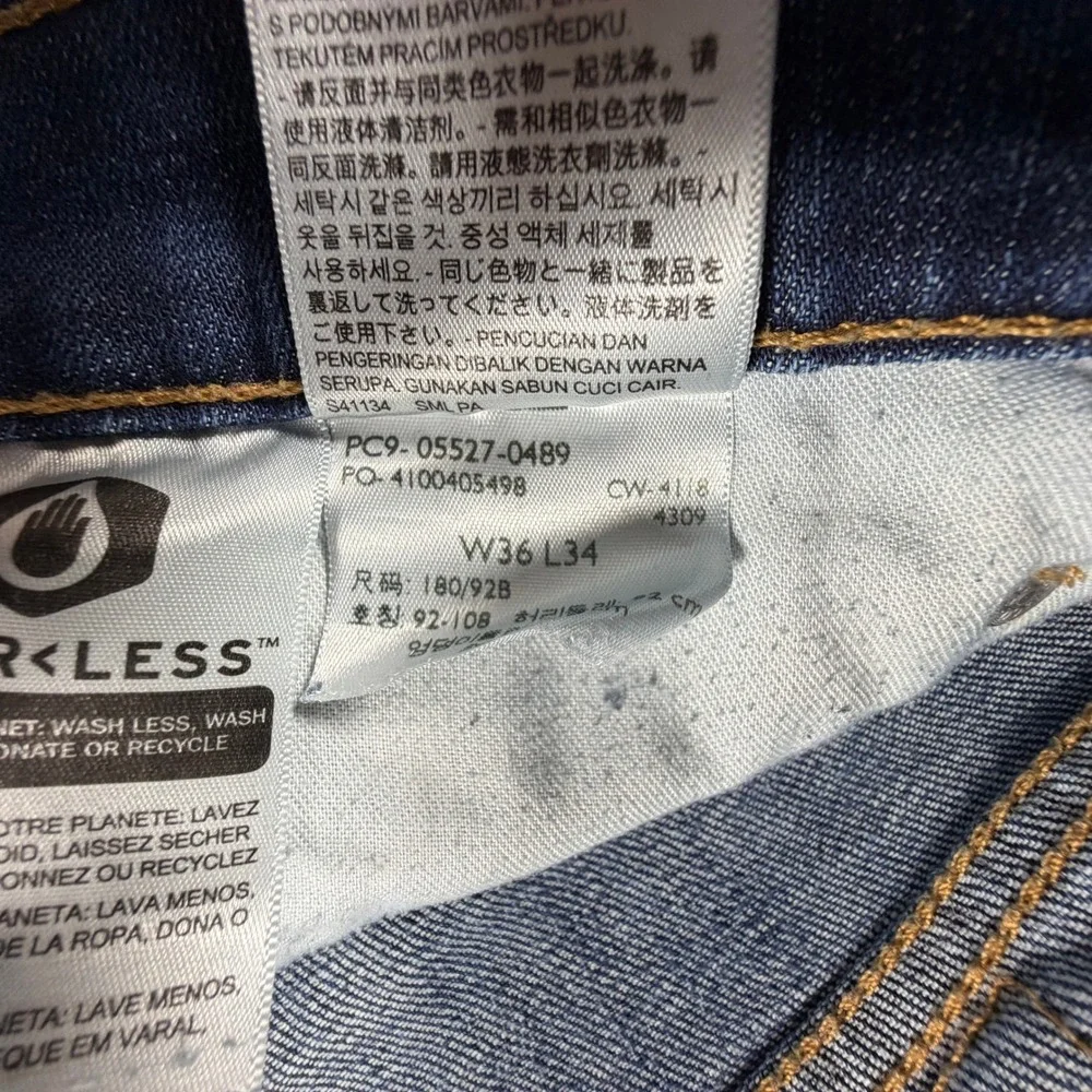 Levis 527 Slim Bootcut Jeans Mens 36x34 Blue Medium Wash Denim 05527-0489
